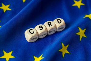 CSRD Icon. Corporate Sustainability Reporting Directive. A European Union directive, ESG environmental, social, and corporate governance reporting by companies.